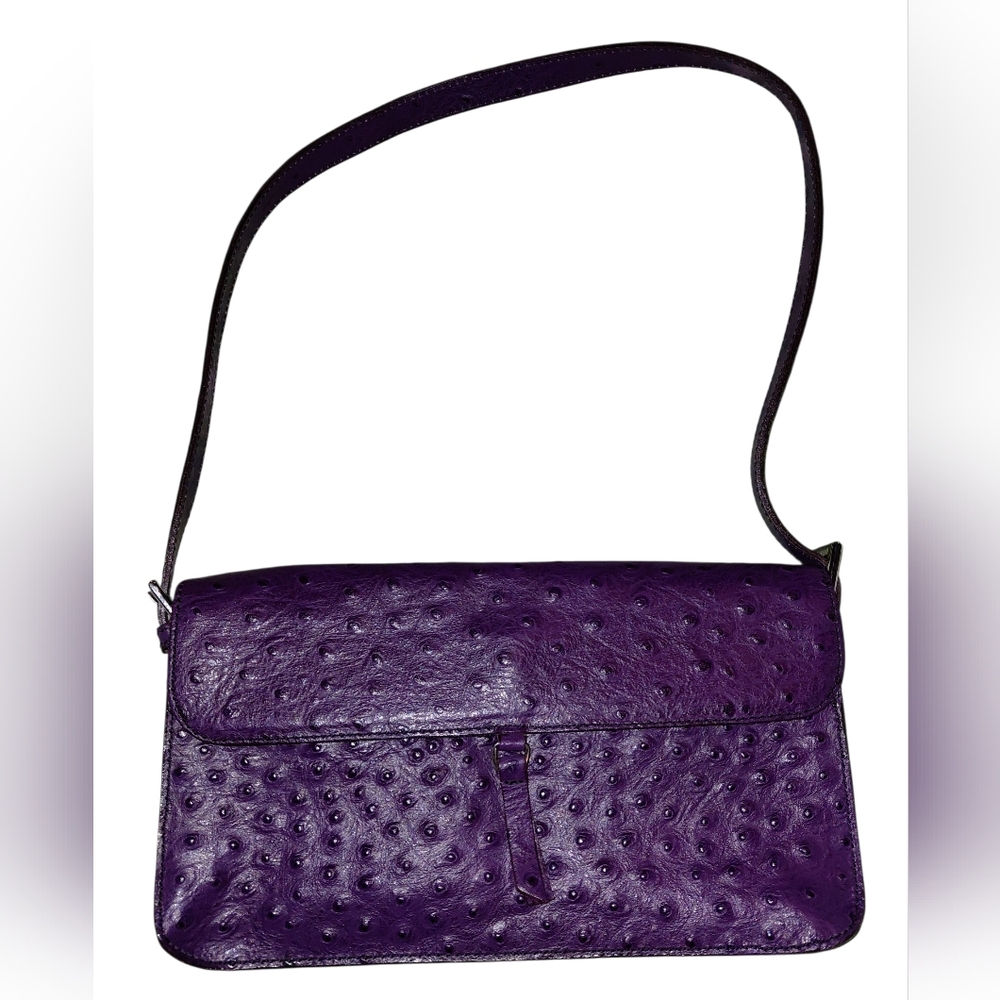 Tosca Blu rectangular genuine leather purple/burgundy shoulder/ hand bag